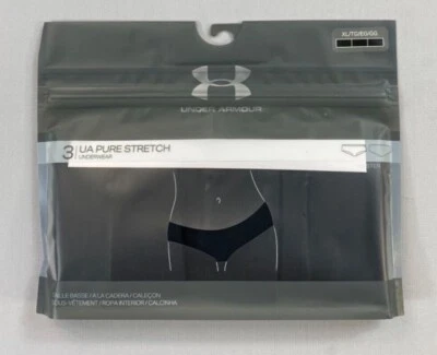 Women's Under Armour UA Pure Stretch HIPSTER 3 Pair Underwear - Image 1 of 3
