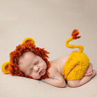 Newborn Studio Photo Shoot Photography Creative Clothes Baby Lion Hat Pants Suit