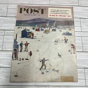 Saturday Evening Post Magazine January 12, 1957 News Photos Color Ads - Picture 1 of 10