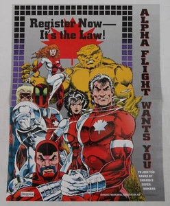 Alpha Flight Wants You 10" x 13" Poster - Pat Broderick - Northstar Sasquatch - Picture 1 of 1