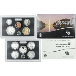 2017 Silver Proof Set U.S. Mint Original Government Packaging OGP COA - Picture 1 of 8