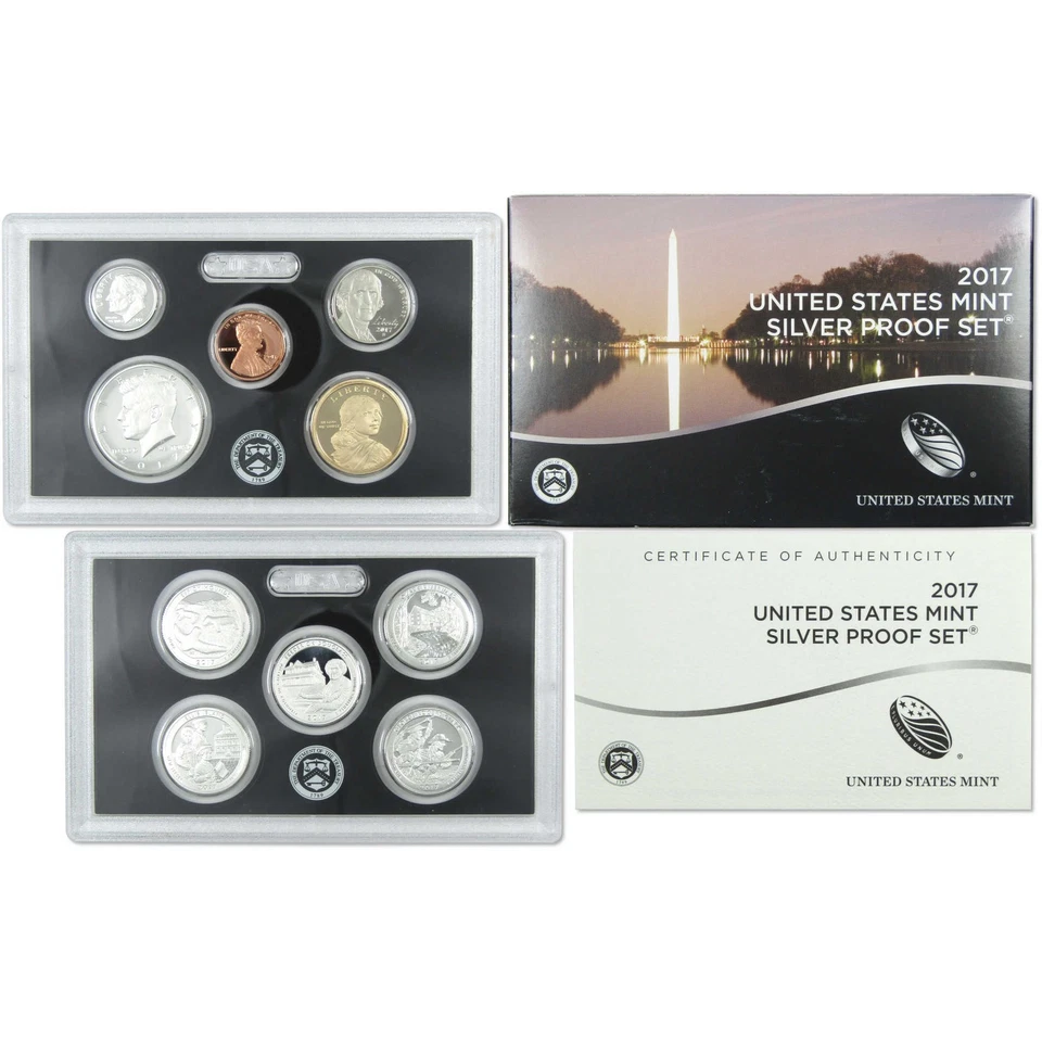 2017 Silver Proof Set U.S. Mint Original Government Packaging OGP COA - Image 1 of 4
