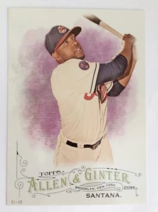 2016 Topps Allen & Ginter Jumbo 5x7 Carlos Santana Indians 205 #’d 01/49 - Picture 1 of 1