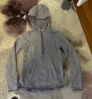 LULULEMON Womens Size 4 Lilac Gray Fleece and Thank You 1/4 Zip Pullover Hoodie