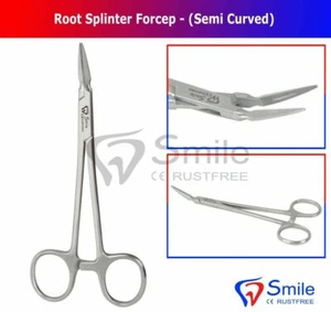 German Stieglitz Splinter Dental Root Fragment Forceps Tapered Semi Curved FDA - Picture 1 of 4