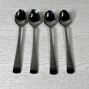 Lotto 4 cucchiaini da tè ghiacciati Liz Claiborne inox ghiaccio 7" lotto posate - Foto 1 di 9