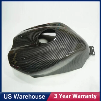 Fuel Gas Tank Cover Black Carbon Fiber Look For Yamaha YZF R1 2004 2005 2006 US Foto 1 de 4