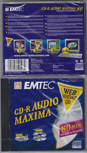 EMTEC CD- R AUDIO FOR AUDIO RECORDER  1 STÜCK NEU  + OVP