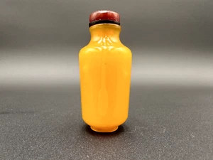 Antique Chinese Yellow Glass Snuff Bottle - Picture 1 of 6