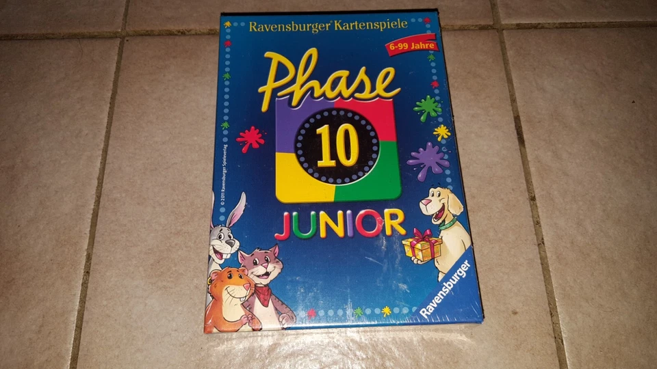 Ravensburger Spiele 2011 - Phase 10 JUNIOR - Kartenspiel - Erstauflage - NEU OVP - Bild 1 von 2
