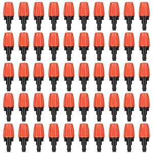 50 Pcs Drip Irrigation Spray Emitters, Adjustable Atomizing Nozzles,1/4 Inch Dri - Picture 1 of 12