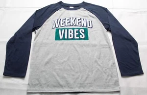PJ Place Boy's Weekend Vibes Baseball Style Pajama Tee EJ3 Gray Size 10/12 NWT - Picture 1 of 3
