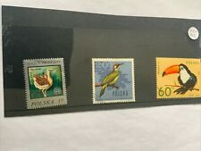 3 Poland Used Stamps on stock card - Birds - Grade Very Good - lot 312