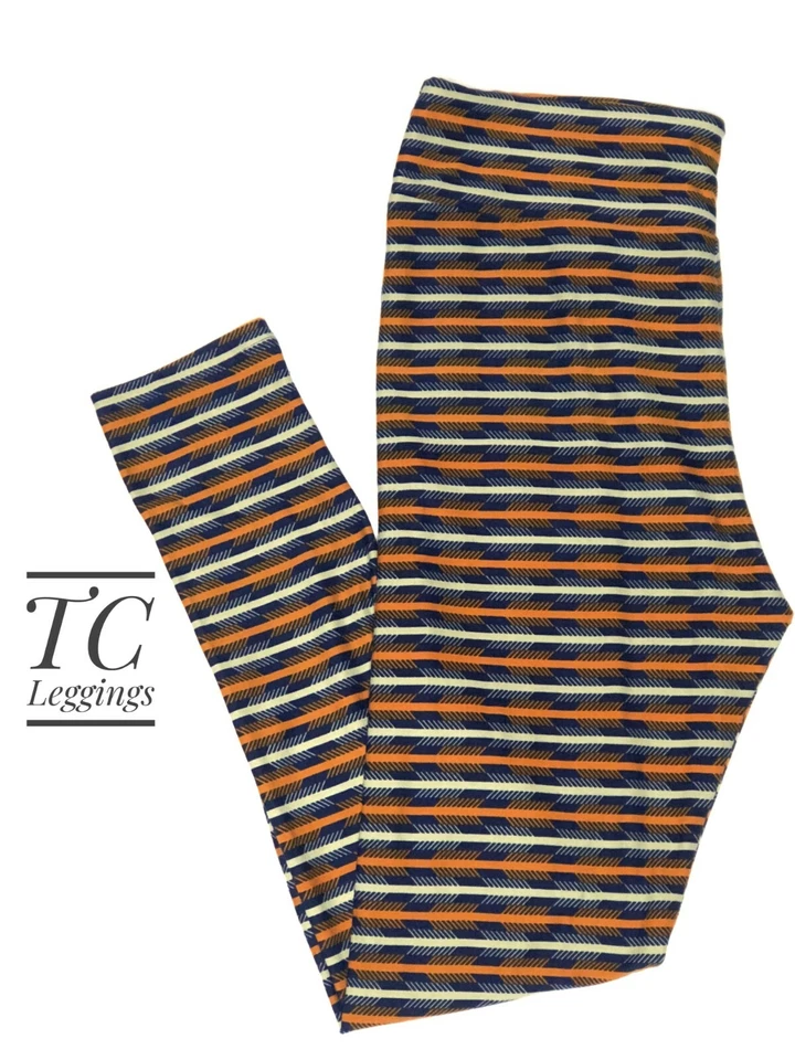 New LuLaRoe Leggings Tall and Curvy TC Blue Orange Yellow Unicorn NWT B0121 - Image 1 of 1