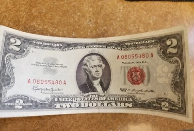 Series 1963 Red Seal United States $2 Bill - Image 1 of 2