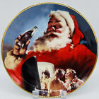Franklin Mint Coca Cola Plate Stocking Up For Santa 1994 Porcelain Christmas 