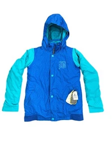 NWT Burton Dulce Snowboard/ Ski Jacket Girls Size Large Teal / Blue - Picture 1 of 10