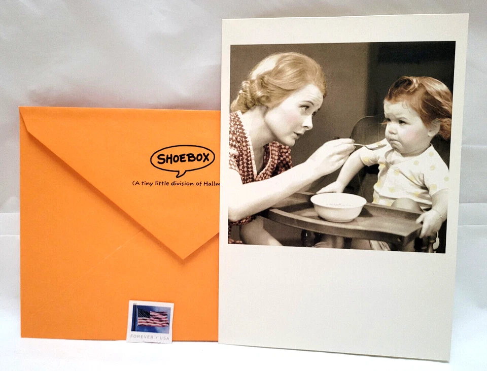 Birthday Greeting Card Vintage Hallmark Shoebox Wife Marriage Humor Cat