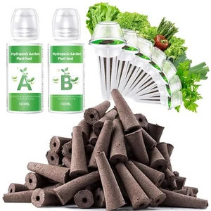 100 Pack Grow Sponges, Seed Pods Replacement Root Growth Sponges for Hydropon... - Picture 1 of 7
