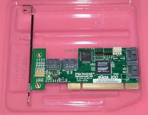 PROMISE SATA300 TX4 PCI SATA II (3.0Gb/s) 4-Port Adapter JBOD card - Picture 1 of 5
