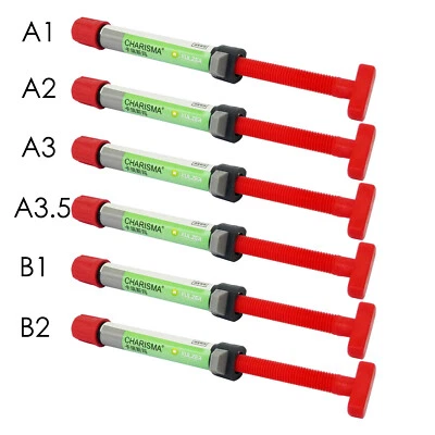 Heraeus Kulzer Charisma Dental Universal Microglass Composite Syringe A1 A2 A3