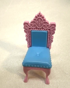 Disney Princess Polly Pocket rosa und blau Stuhl Puppenhaus Möbel - Bild 1 von 5