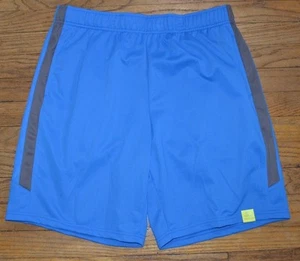 Tek Gear Performance Shorts Men's Training Short DryTek Wicking Blue w/ Gray - Picture 1 of 2