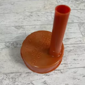Vintage SEAL BEST Automotive OIL CAN POUR SPOUT Opener Made in USA - Picture 1 of 12