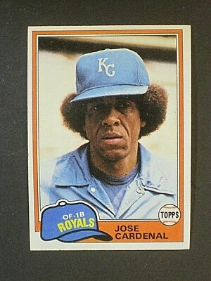 1981 TOPPS JOSE CARDENAL KANSAS CITY ROYALS CARD #473!!!!!!!!! - Image 1 of 2