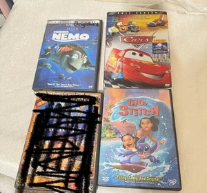 Lot of 3 Disney Pixar DVDs Cars Finding Nemo Lilo & Stitch - Picture 1 of 8