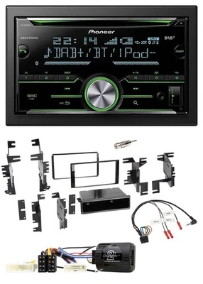 Pioneer Bluetooth Lenkrad DAB 2DIN USB CD Autoradio für Nissan Cube ab 2009 Fron - Bild 1 von 4