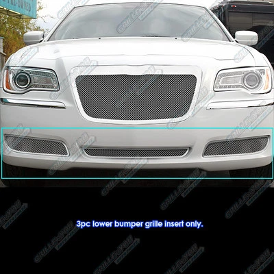 Combo de parrilla de malla de acero inoxidable personalizado para Chrysler 300/300C 2011-2013 Foto 1 de 3