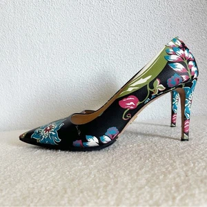 Prada schwarze geblümte spitze Heels Größe EU 40 - Bild 1 von 13