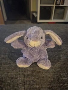 Mary Meyer lila weiß Hase Kaninchen Miniatur Stofftier Plüschtier 4 Zoll - Bild 1 von 8