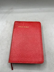 Vintage Holy Bible Concordance Collins Genuine Leather - Picture 1 of 17