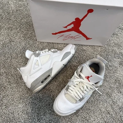 Air Jordan 4 Retro Blanco Oreo 2021 Hombre’s 9.5 Caja Original Estado Limpio Foto 1 de 4