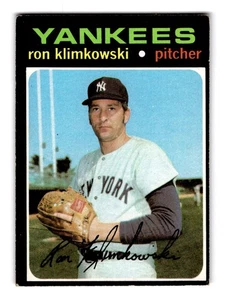 1971 Topps #28 Ron Klimkowski New York Yankees - Bild 1 von 2