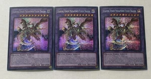 Yu-gi-oh! TCG 3x Starving Venom Predapower Fusion Dragon MP23-EN081 Prismatic - Picture 1 of 2