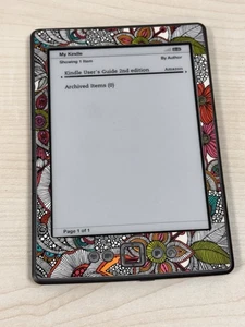 Amazon Kindle (4th Generation) eBook. With Decal. - Picture 1 of 3