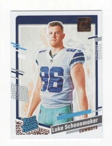 2023 Donruss Football Rating Rookie Canvas Luke Schoonmaker Cowboys #18 - Bild 1 von 1