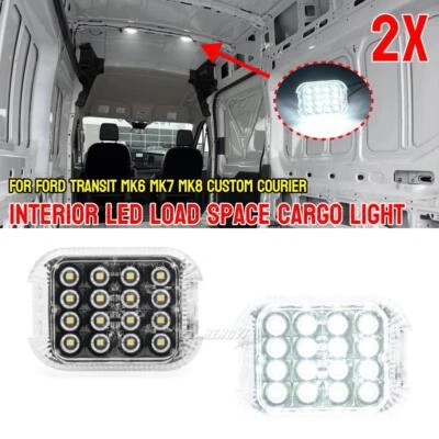 Pair For Ford Transit Connect Custom Cargo Van LED Interior Dome Cargo Light - Image 1 of 4