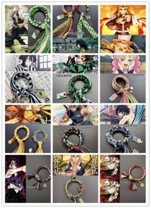 Demon Slayer Anime beliebte Figuren Freundschaft geflochten Bettelarmband Geschenke - Bild 1 von 41