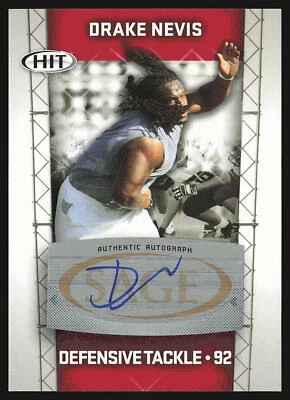 2011 SAGE HIT #A92 Drake Nevis Autographs AU - Image 1 of 2