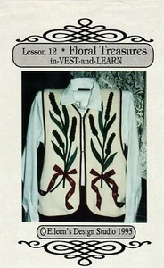 Tesori floreali in gilet e impara lezione 12 gilet coda Eileen's Studio NOS - Foto 1 di 4