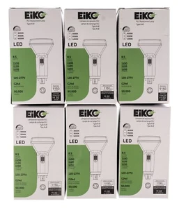 6 Eiko Bulbs: 8.5W 1120lm PLC Type A+B 80CRI 30/35/40K 120-277V Vertical G24d - Picture 1 of 5