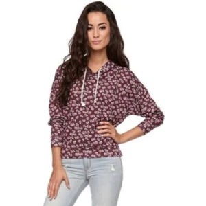 WOMEN'S JRS GIRLS LA HEARTS LIGHTWEIGHT BAGGY PULLOVER HOODIE OVERSIZED NEW $45 - Picture 1 of 2