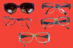 5 Lot Vintage 70er 70s Damen Sonnenbrillen Brillen Marmor Acetat Gestell Da Vinci - Bild 1 von 6