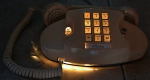 1975 Western Electric New-Old-Stock Ivory Princess Phone Touch Tone Lights Up! - Picture 1 of 8