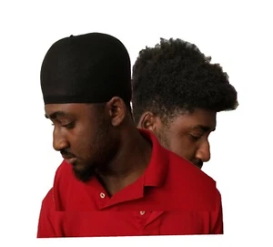 6 Stk. Black Wave Caps Du Rag Hip Hop Rasta Stocking Cap Dome Wave oder Braids Cap - Bild 1 von 5