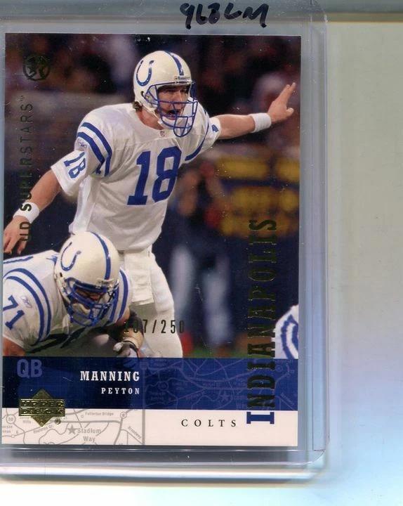 PEYTON MANNING 2002 UPPER DECK SUPERSTARS GOLD CARD /250 - Image 1 of 1